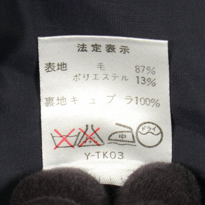 Dior Collarless Jacket Navy Wool Size 9