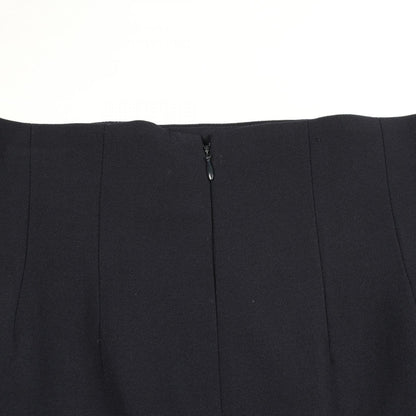 Dior Collarless Jacket Navy Wool Size 9