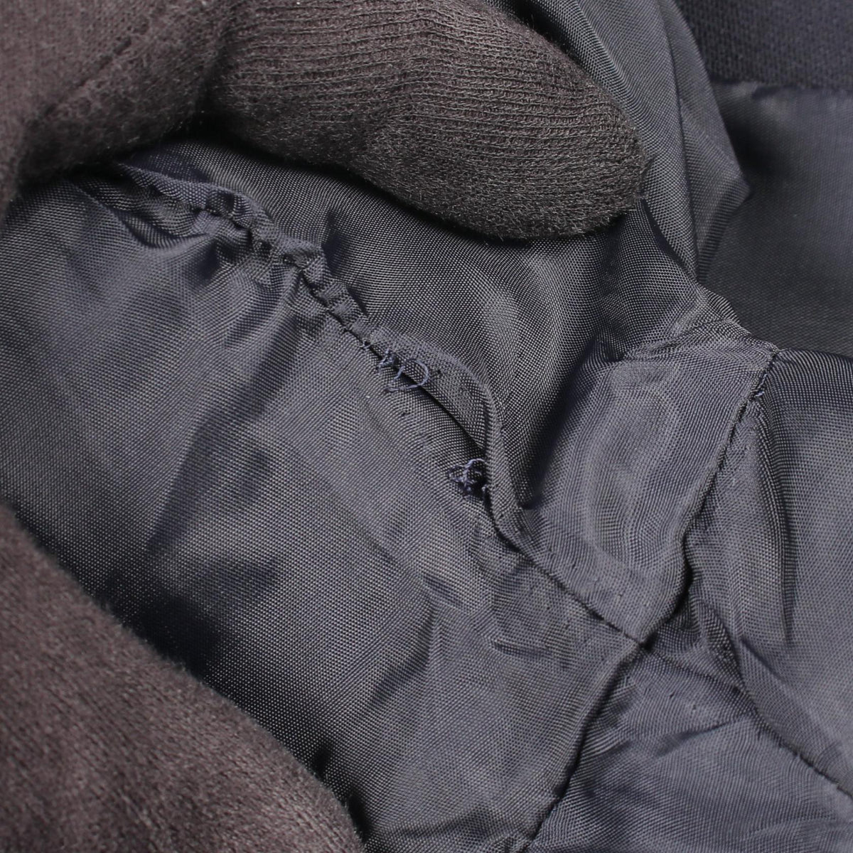 Dior Collarless Jacket Navy Wool Size 9