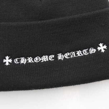 CHROME HEARTS CH Logo Embroidered Beanie Black Size ONE SIZE