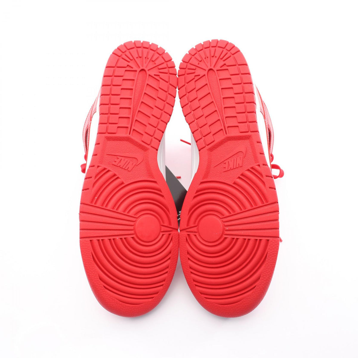 NIKE DUNK HI RETRO Leather Sneakers Red Size 27cm