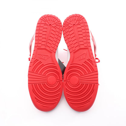 NIKE DUNK HI RETRO Leather Sneakers Red Size 27cm