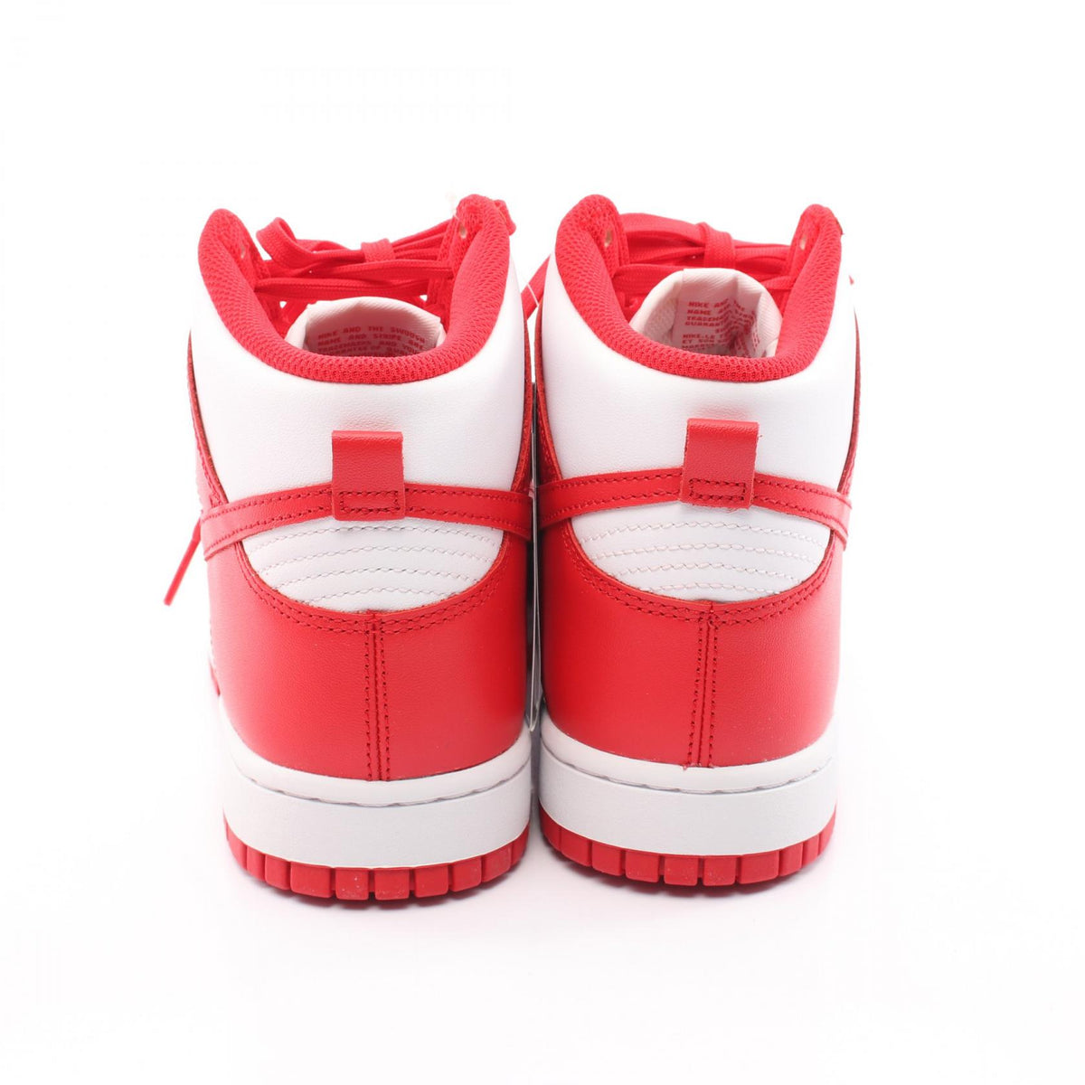 NIKE DUNK HI RETRO Leather Sneakers Red Size 27cm