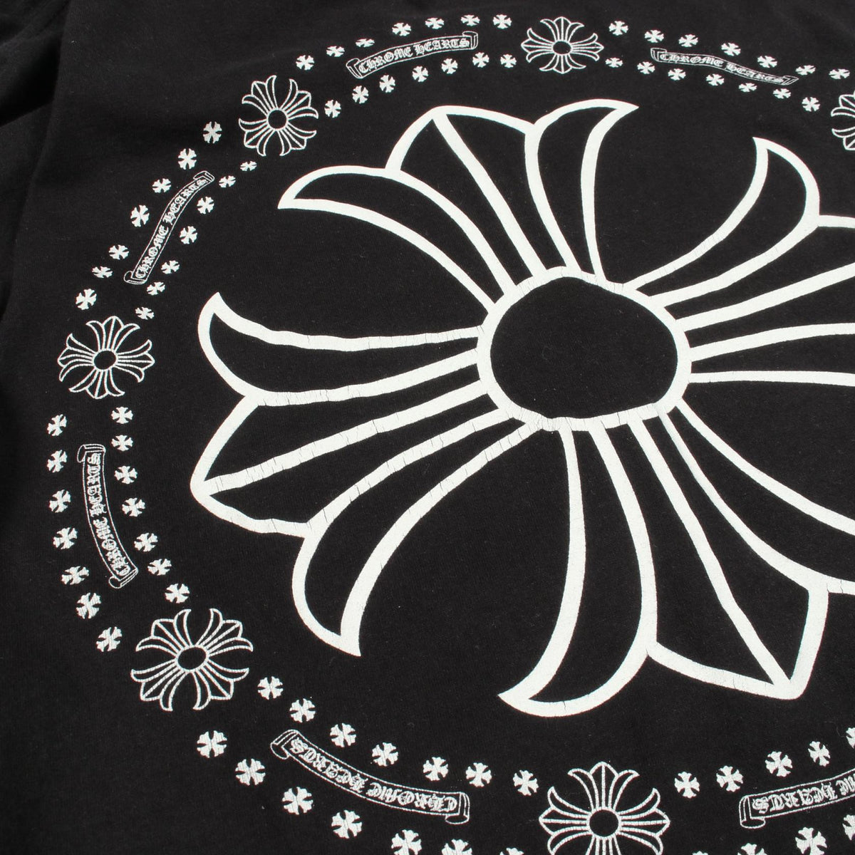 CHROME HEARTS CH Plus Back Print T-Shirt Black Size XL