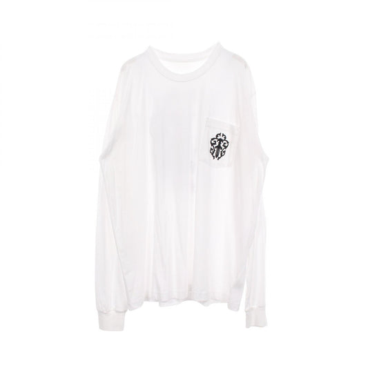 CHROME HEARTS Half Dagger Back Print T-Shirt White Size XL