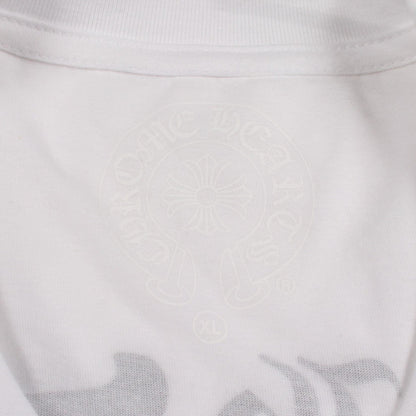CHROME HEARTS Half Dagger Back Print T-Shirt White Size XL