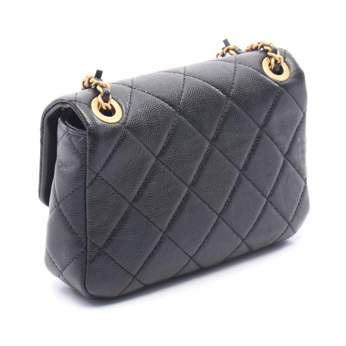 CHANEL Matelasse Mini Flap Bag Black