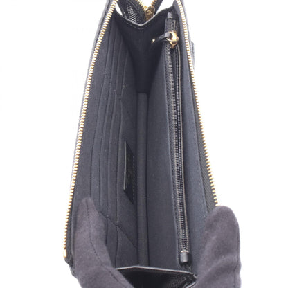 CHANEL Matelasse Caviar Skin Wallet Clutch