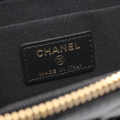 CHANEL Matelasse Caviar Skin Wallet Clutch