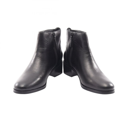 COLE HAAN Hollis Buckle Leather Short Boots Black Size US 8