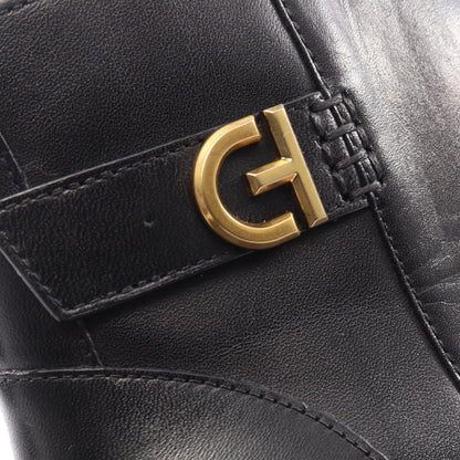 COLE HAAN Hollis Buckle Leather Short Boots Black Size US 8