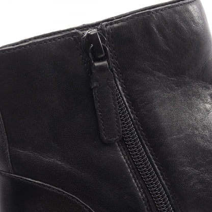 COLE HAAN Hollis Buckle Leather Short Boots Black Size US 8