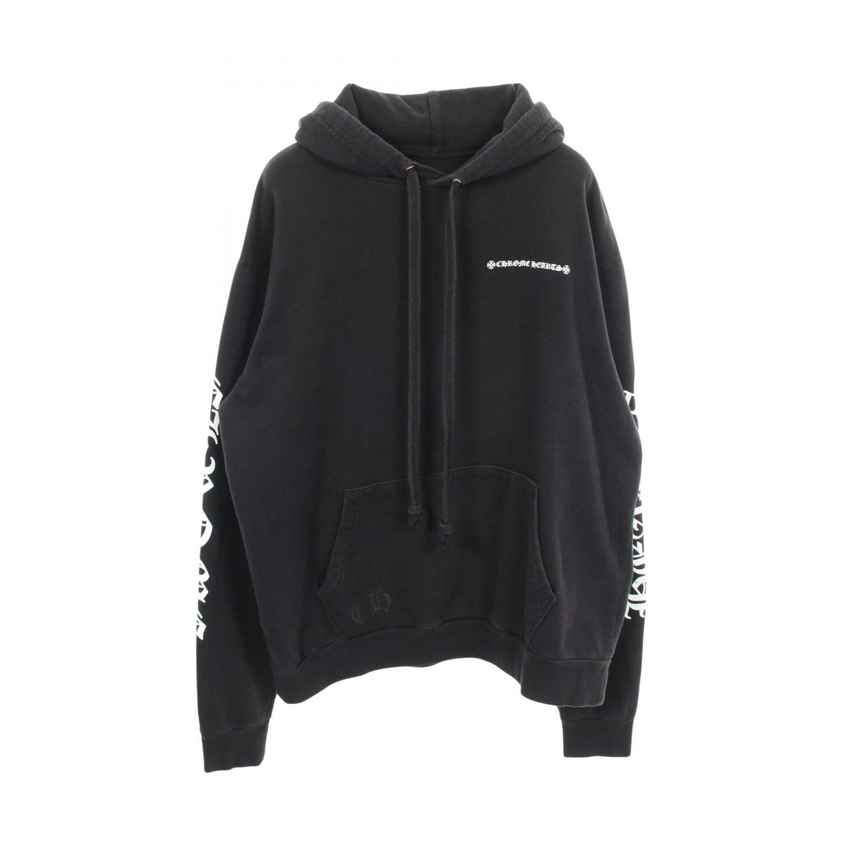 CHROME HEARTS Cemetery Cross Back Print Hoodie Size S