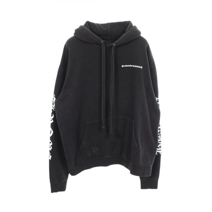 CHROME HEARTS Cemetery Cross Back Print Hoodie Size S