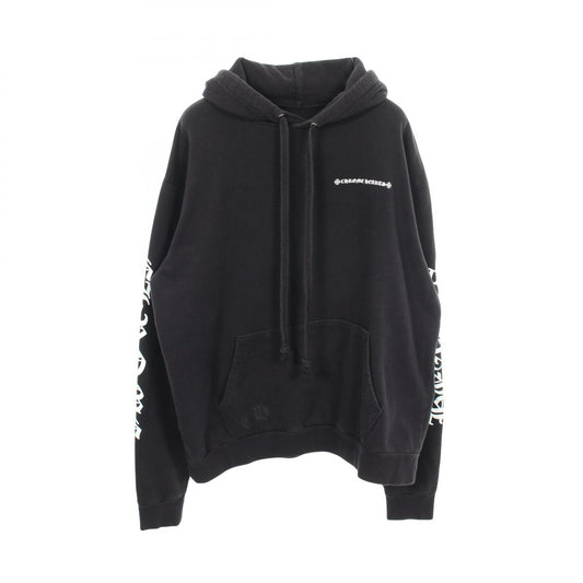 CHROME HEARTS Cemetery Cross Back Print Hoodie Size S