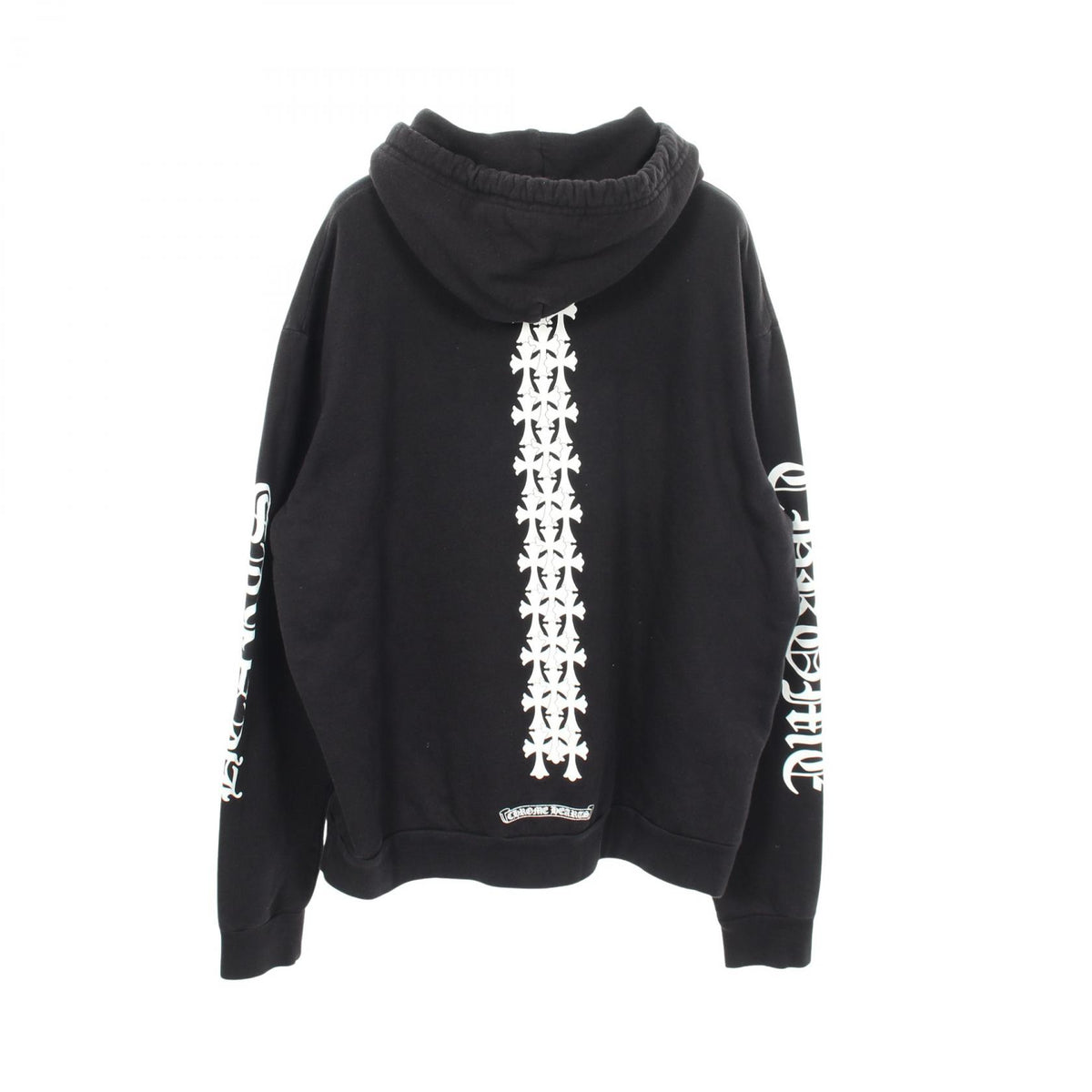 CHROME HEARTS Cemetery Cross Back Print Hoodie Size S