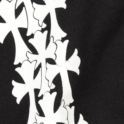 CHROME HEARTS Cemetery Cross Back Print Hoodie Size S