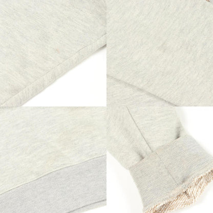 LOUIS VUITTON Rhinestone Signature Cotton Hoodie Gray Size L