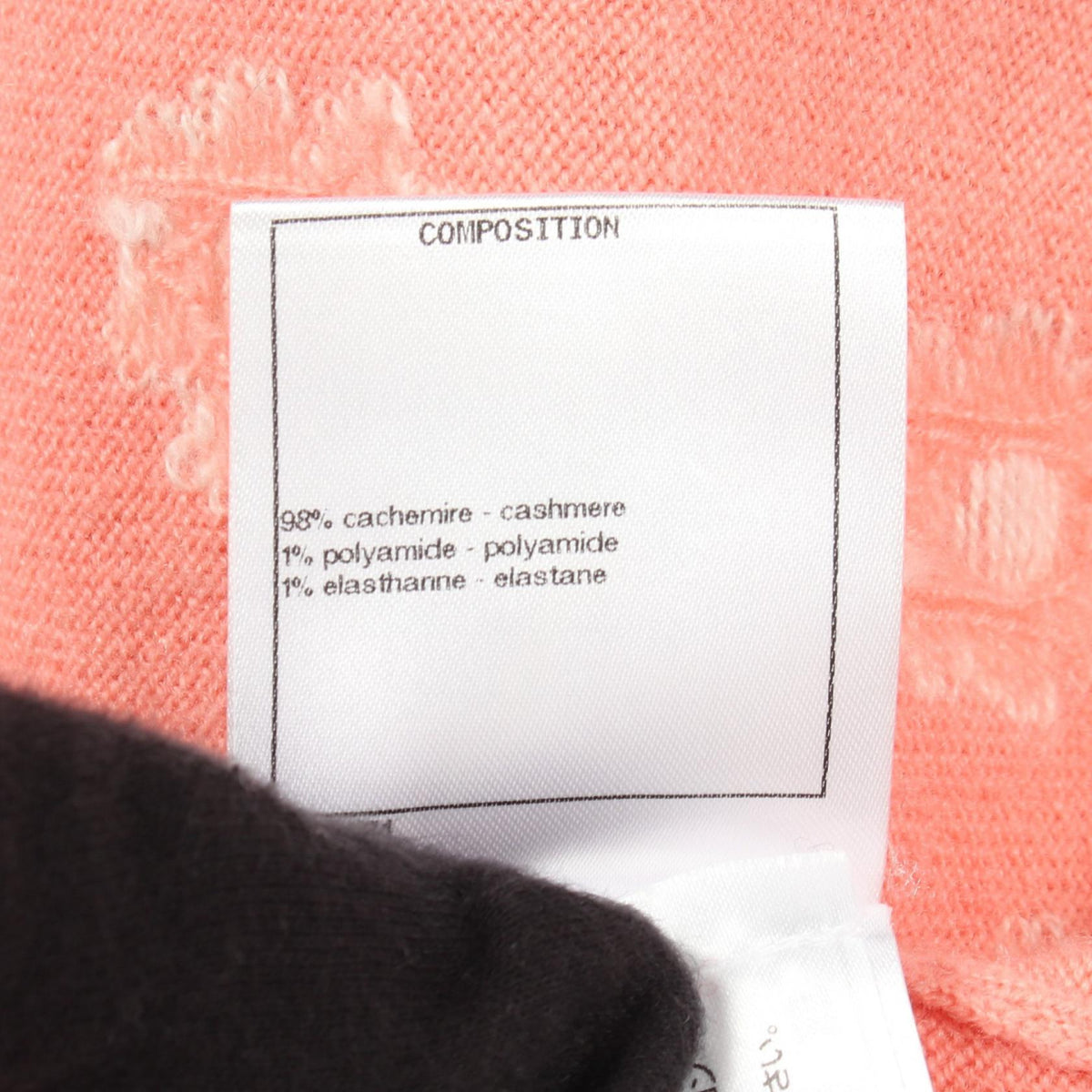 CHANEL Pink Cashmere Coco Mark Flower Cardigan Size 36