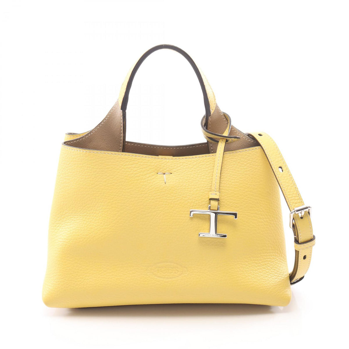 TOD'S T Timeless Micro 2-Way Bag Yellow