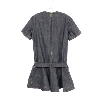 LOUIS VUITTON V-Stitch Denim Dress Size 38