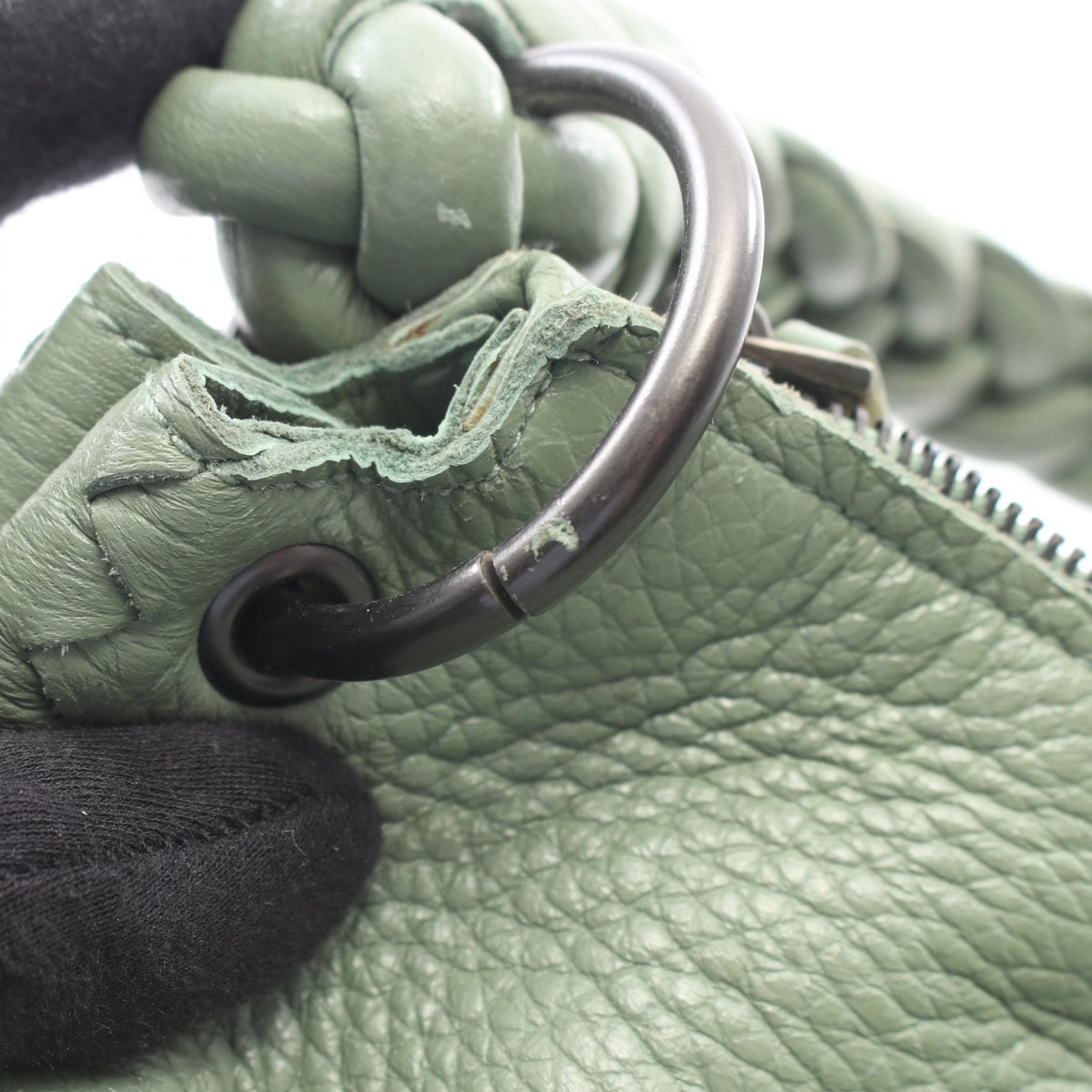 BOTTEGA VENETA Hobo Leather Bag Green