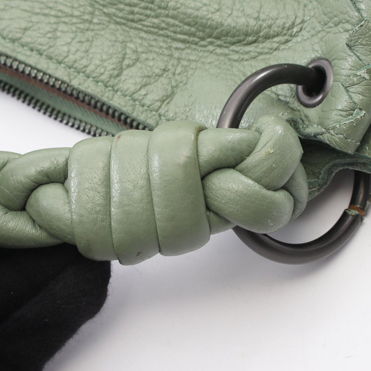 BOTTEGA VENETA Hobo Leather Bag Green