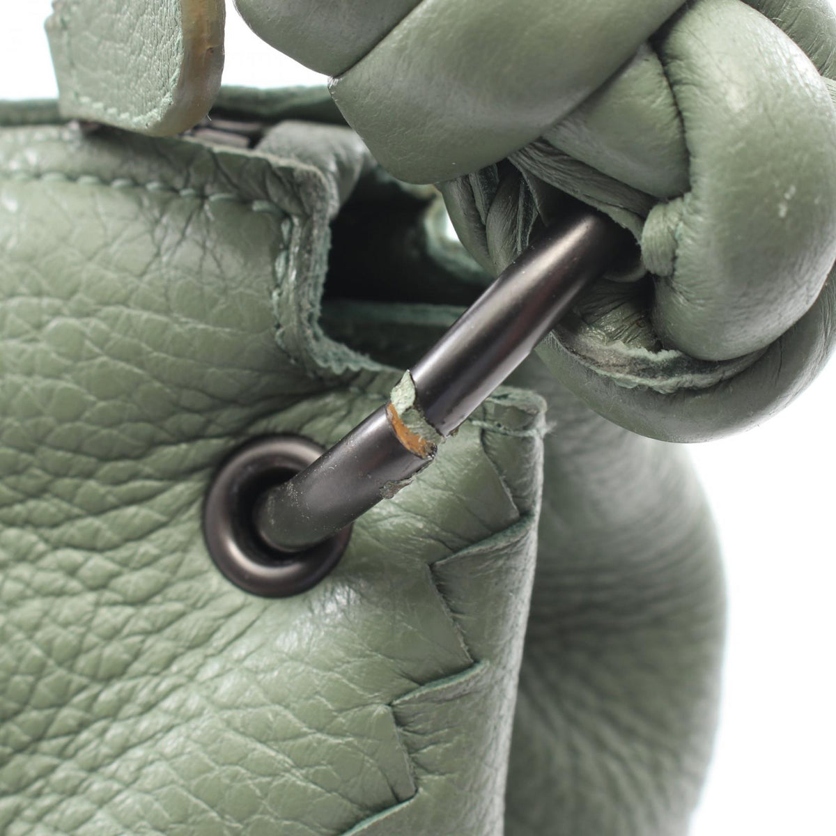 BOTTEGA VENETA Hobo Leather Bag Green