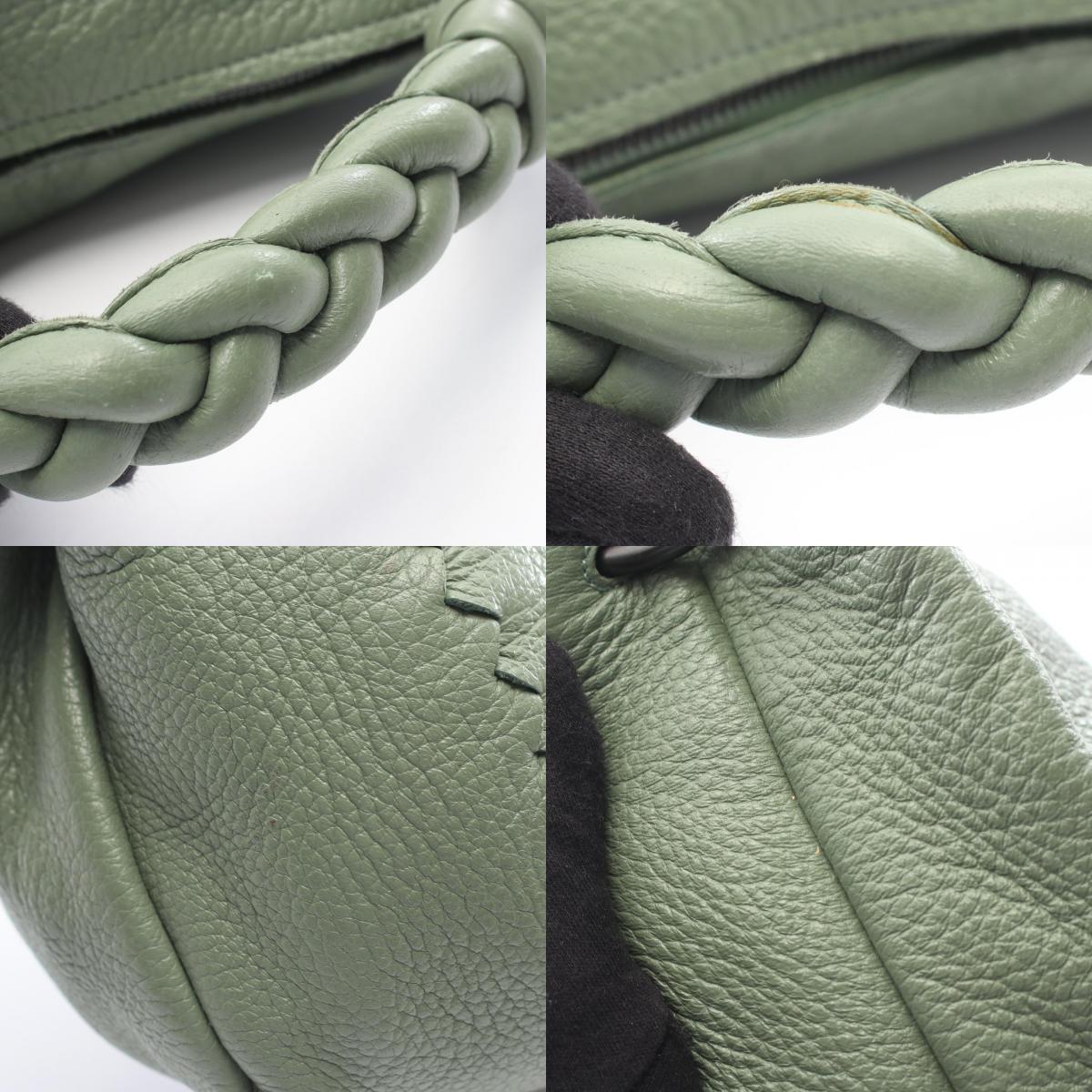 BOTTEGA VENETA Hobo Leather Bag Green
