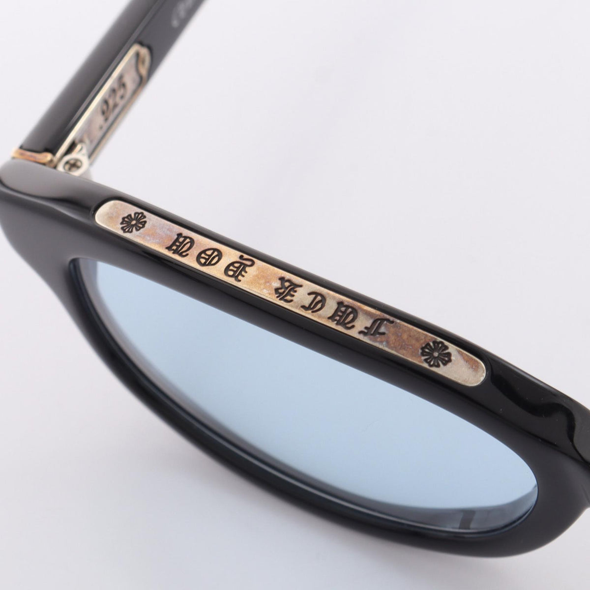 CHROME HEARTS LOWRIDER Sunglasses Plastic/SV925 Black