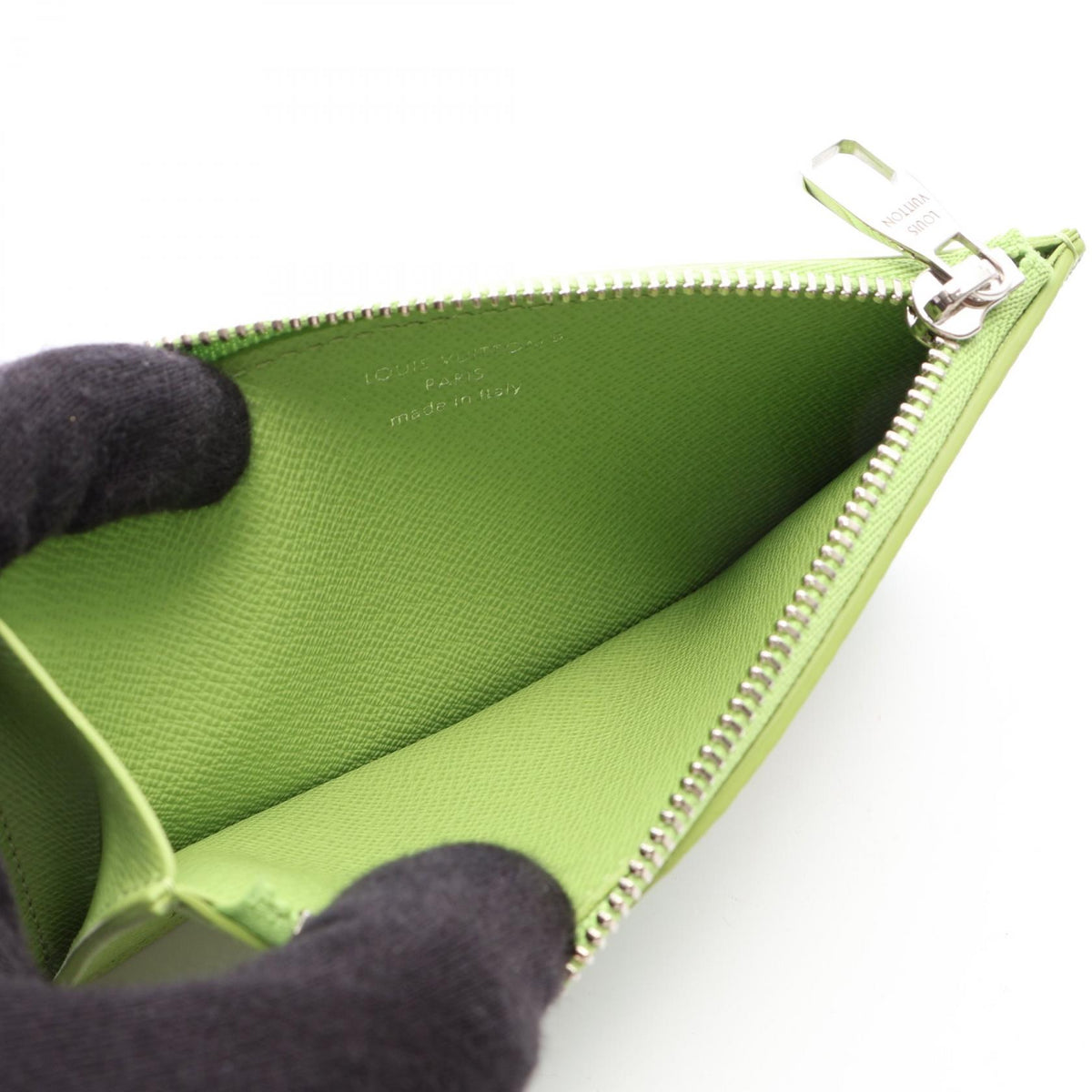 LOUIS VUITTON Japan Ltd. Monogram Coin Card Holder Green Card Case