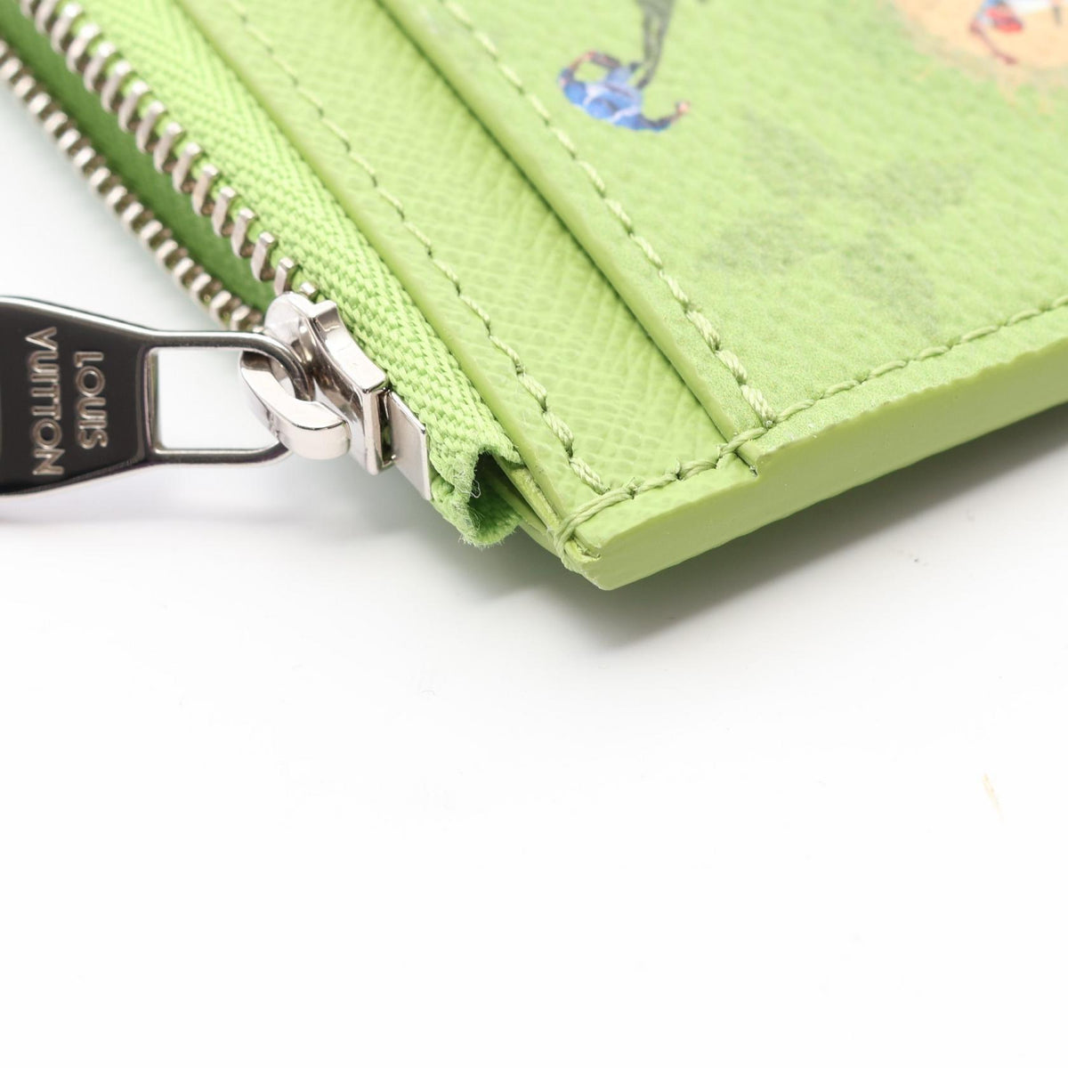 LOUIS VUITTON Japan Ltd. Monogram Coin Card Holder Green Card Case
