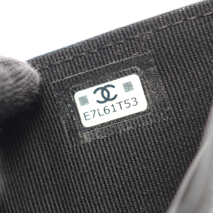 CHANEL Coco Mark Caviar Small Wallet Black