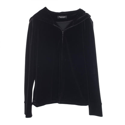 VELOUR NOIR by FOXEY NEW YORK Black Velour Hoodie Size 40