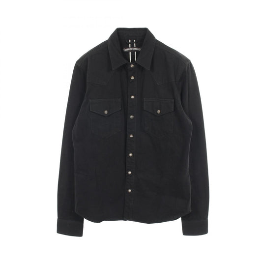 CHROME HEARTS Cross Ball Patch Western Jacket Black Size SM