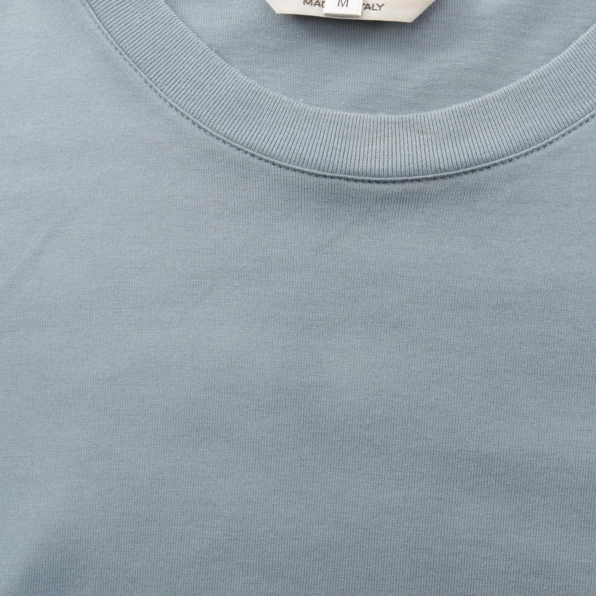 HERMES Piqures Sellier T-Shirt Cotton Blue Size M