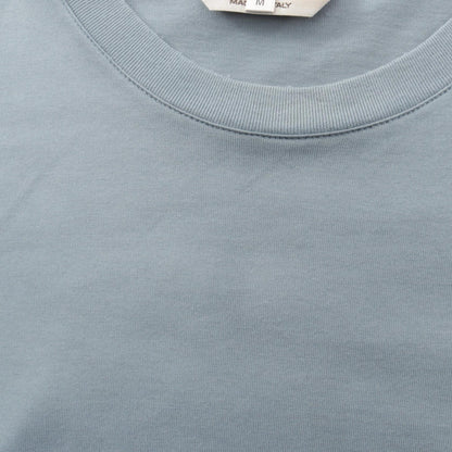 HERMES Piqures Sellier T-Shirt Cotton Blue Size M