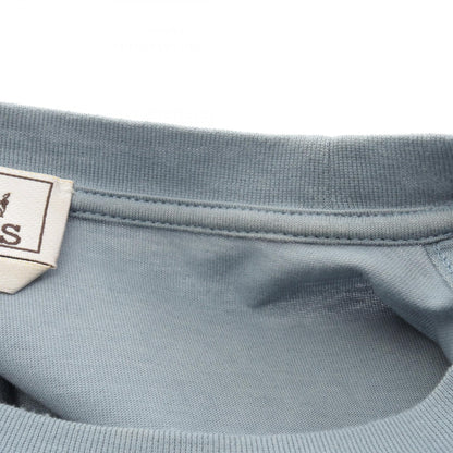 HERMES Piqures Sellier T-Shirt Cotton Blue Size M