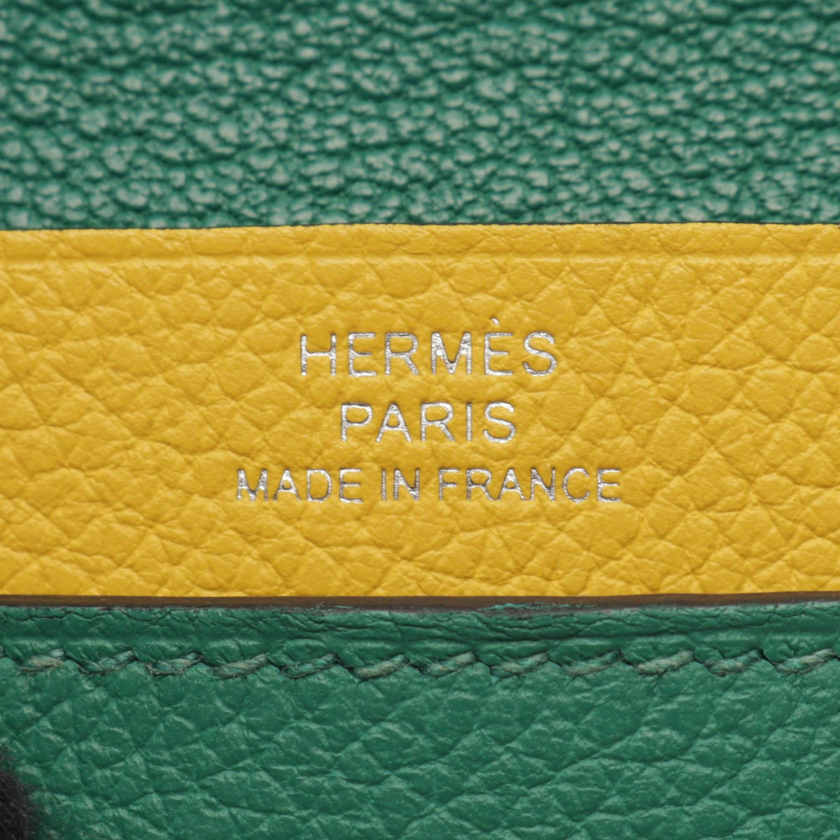 HERMES R.M.S Vert Vertigo Jaune Case Green