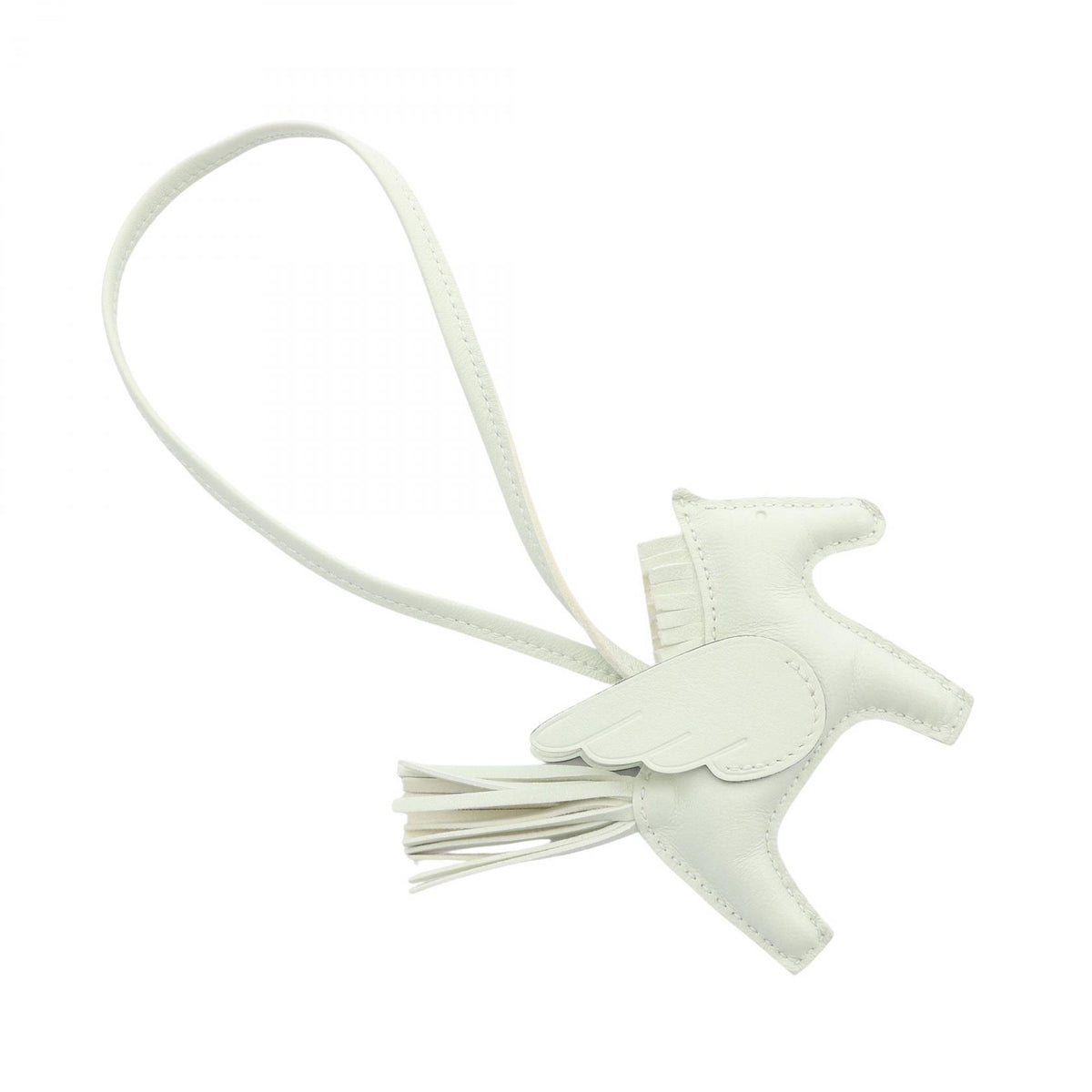 HERMES Rodeo Pegasus PM Vert Leather Charm