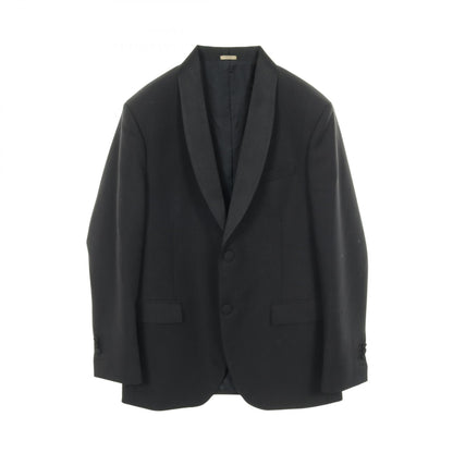 FENDI Monster Bug-Eye Shawl Collar Wool Blazer Black Size 48