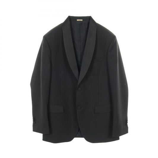 FENDI Monster Bug-Eye Shawl Collar Wool Blazer Black Size 48