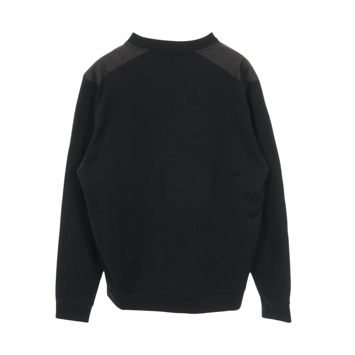 PRADA Triangle Logo Cotton Nylon Sweatshirt Black Size XL