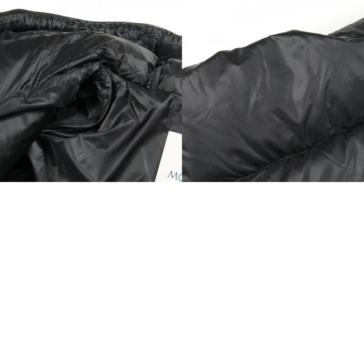 MONCLER STELLAIRE Nylon Down Coat Black Size 2