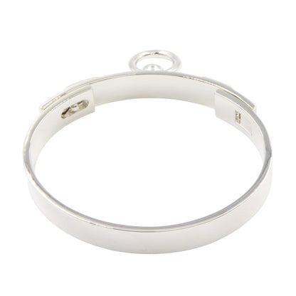HERMES Collier de Chien Sterling Silver Bracelet Size LG