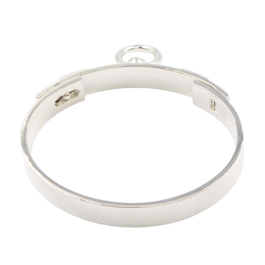 HERMES Collier de Chien Sterling Silver Bracelet Size LG