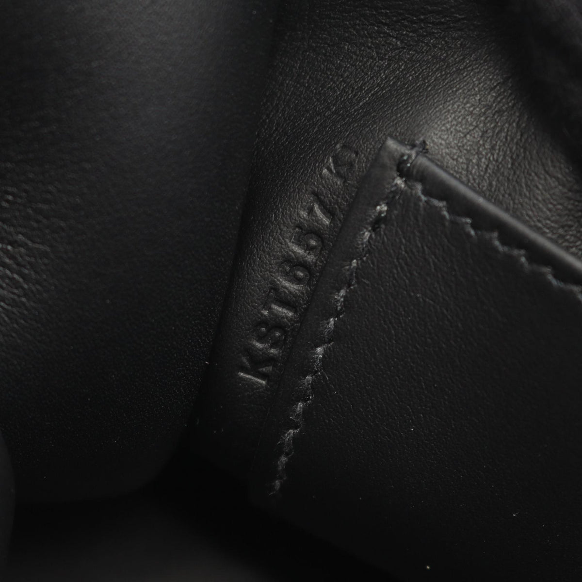 HERMES Mini Pochette Kelly Veau Bag Black
