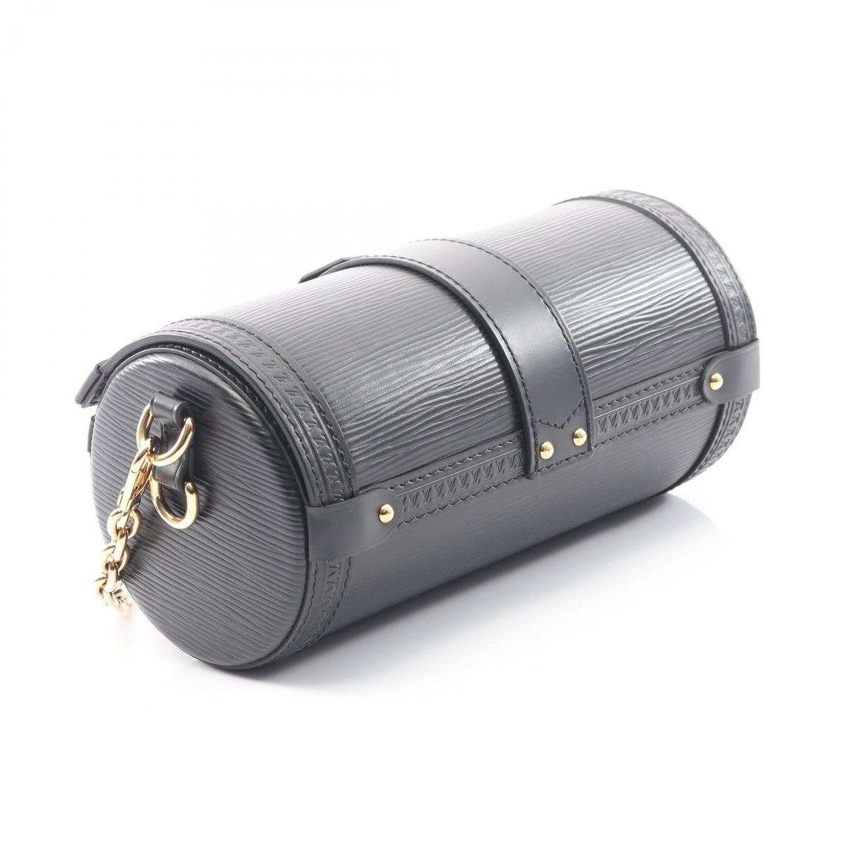 LOUIS VUITTON Papillon Trunk Epi Bag Black