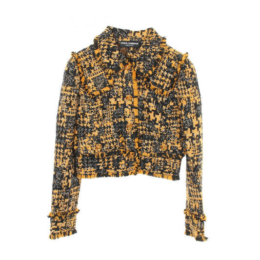 DOLCE & GABBANA Yellow Wool Acrylic Jacket Size 36