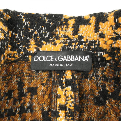 DOLCE & GABBANA Yellow Wool Acrylic Jacket Size 36
